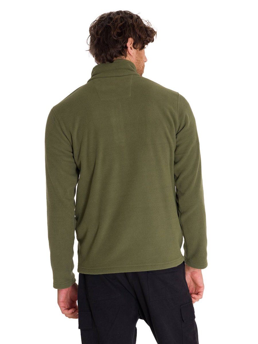 Polar Casual Hombre MICROFLEECE QUARTER ZIP VERDE CAT - Imagen 4