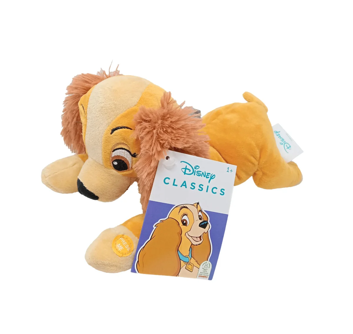 Peluche Reina de La dama y el Vagabundo 30 cms con sonido. Disney - Imagen 3