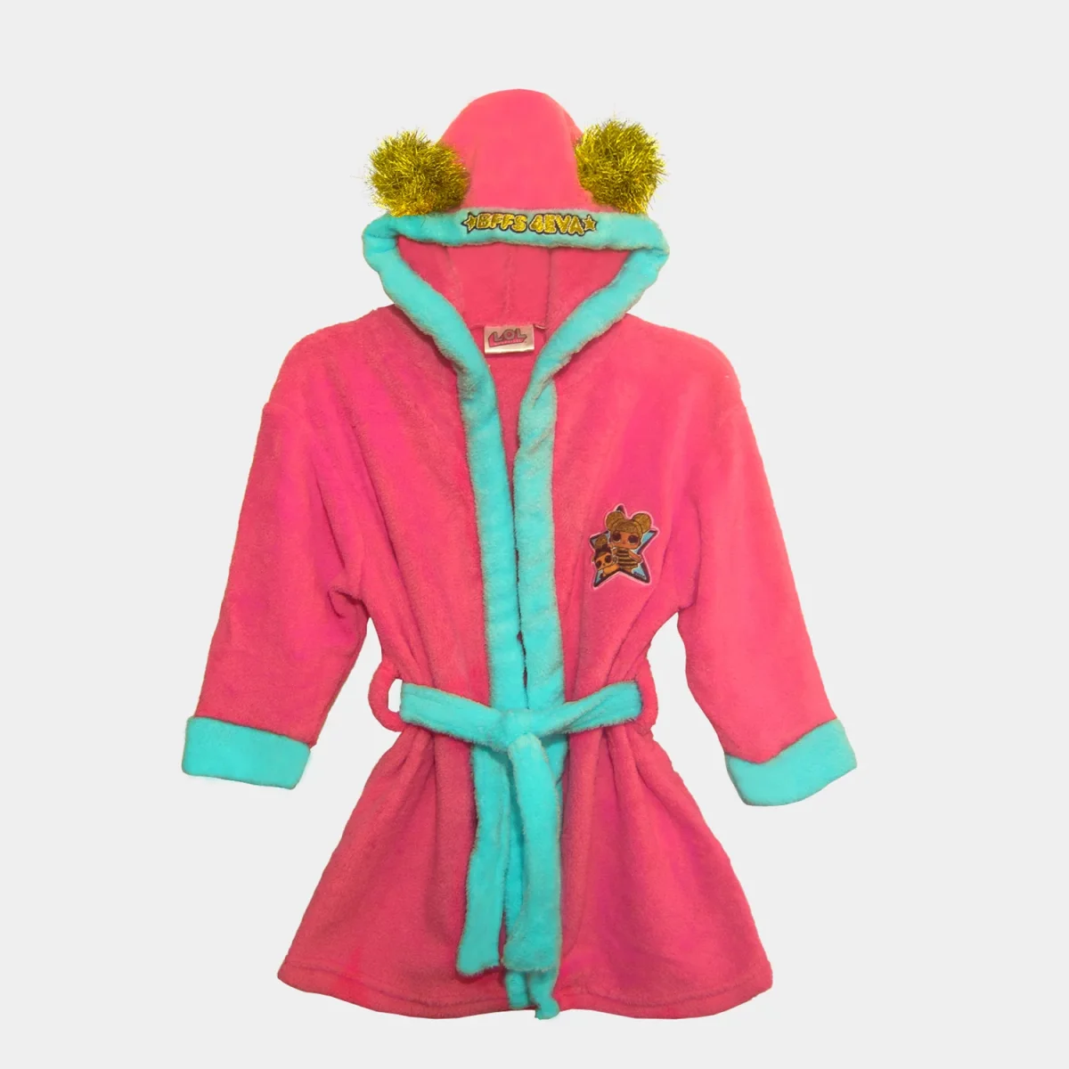 Bata de baño LOL Surprise para niña con capucha. - Imagen 3