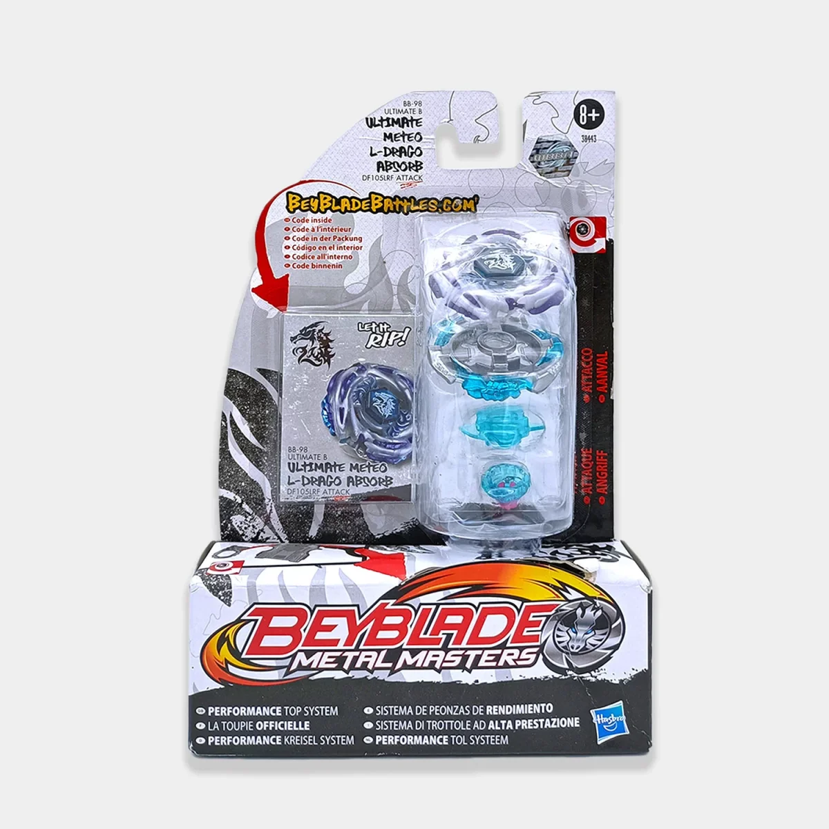 Beyblade Peonza “Ultimate Meteo L-Drago Absorb” de Hasbro. - Imagen 4